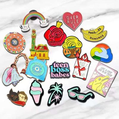 China Custom Lapel Pins - Hard Enamel Metal Badges for Employee Recognition for sale