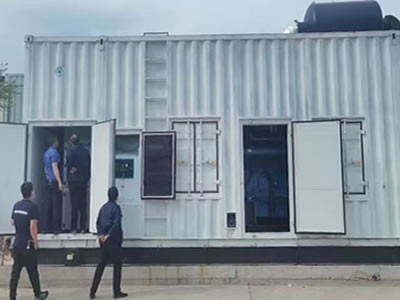 1 Diesel Generator Set in Container Type 2500 kw For Shanxi Coal Group