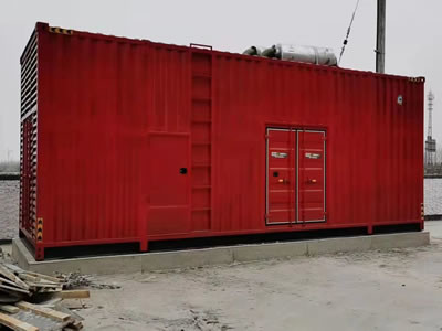 1 Diesel Generator Set in Container Type 1500 KW For Jitu Courier Company