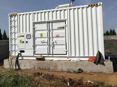 1 Diesel Generator Set in Container Type 1000 KW For A Sewage Treatment Plant In Xingtai City