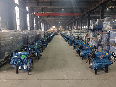 Diesel Generator Set In Busy Production