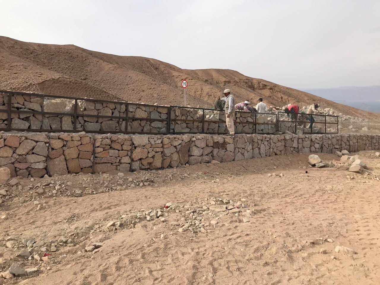 Jordan customer road reinforcement construction on both sides