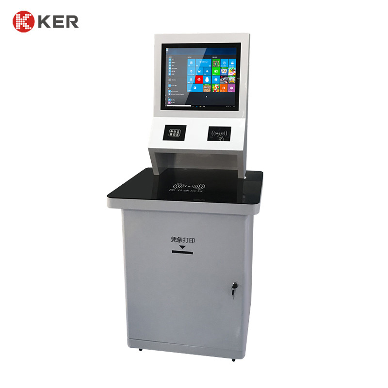 19 Inch Library Self Service Terminal With Card Reader Nfc Reader Bar Code Reader