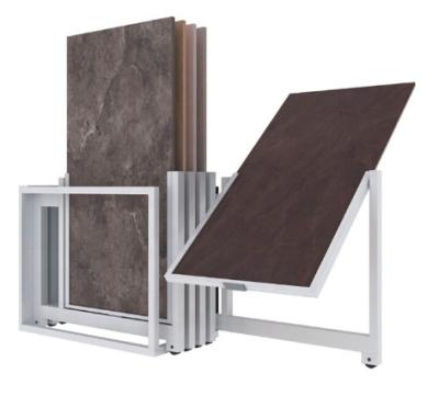 China Rotating Metal Store Display Stand Ceramic Tile Display Racks Easy To Move for sale
