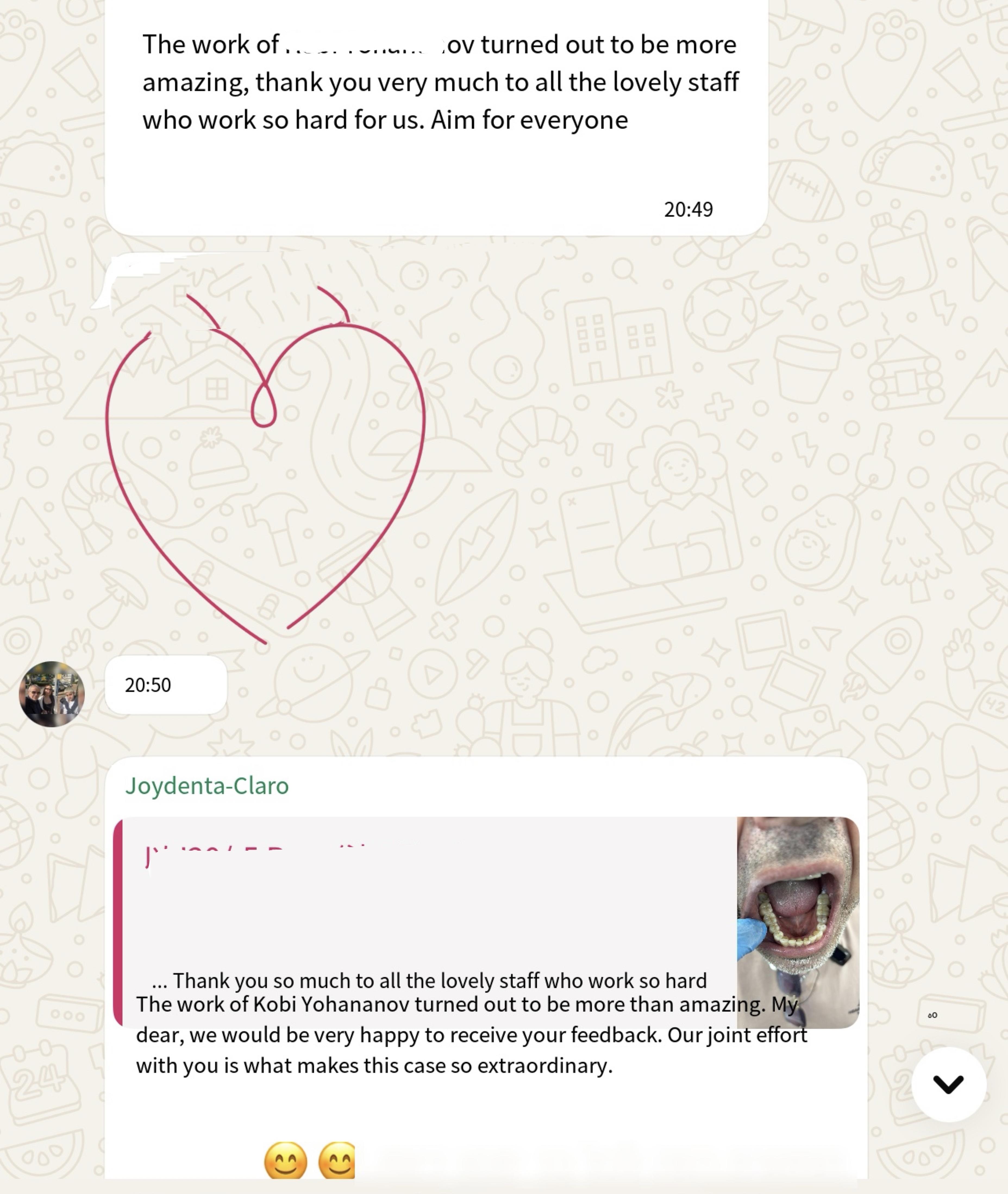 The highest evaluation feedback from customers