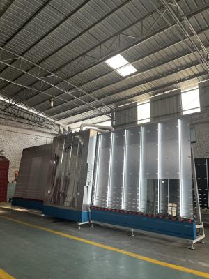 China 304 Stainless Steel Glass Cleaning Machine 32KW With High Power Air Knife Circulating Heating for sale