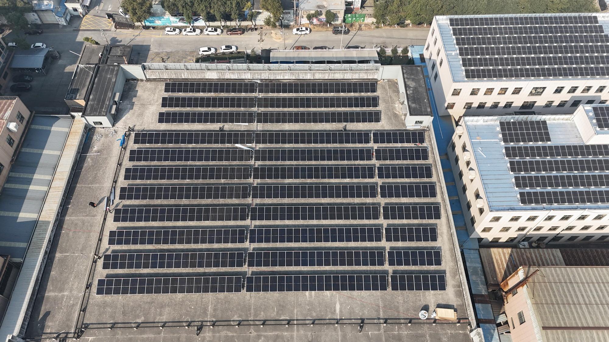 NIngbo Solar project （ Pntech supplies solar dc cable+connector+Jinko solar panel+ Sungrow inverter)