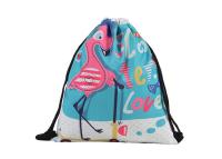 China Custom Print Waterproof Drawstring Backpack Polyester 2000 Pcs MOQ OEM ODM for sale