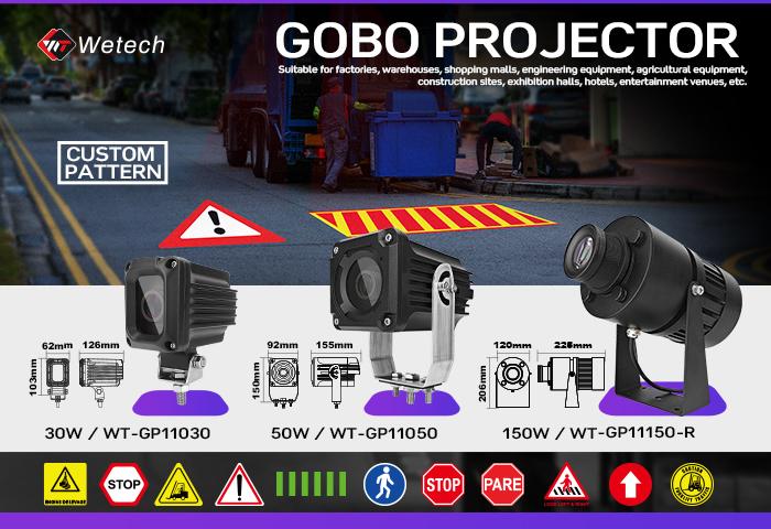 Selection of industrial safety sign projection lamps