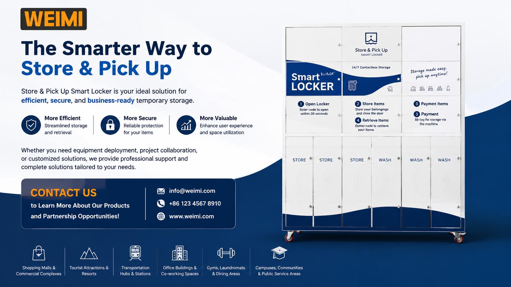 WEIMI Smart Locker Vending Machine for Fitness Clubs Self-Service Storage & Retrieval System
