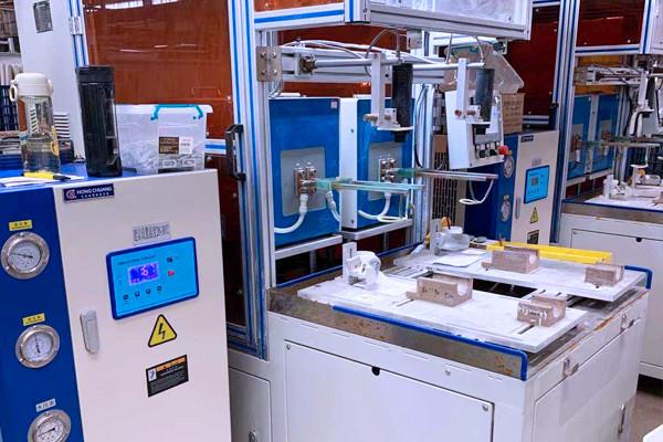 High-frequency brazing equipment for a well-known bicycle brand