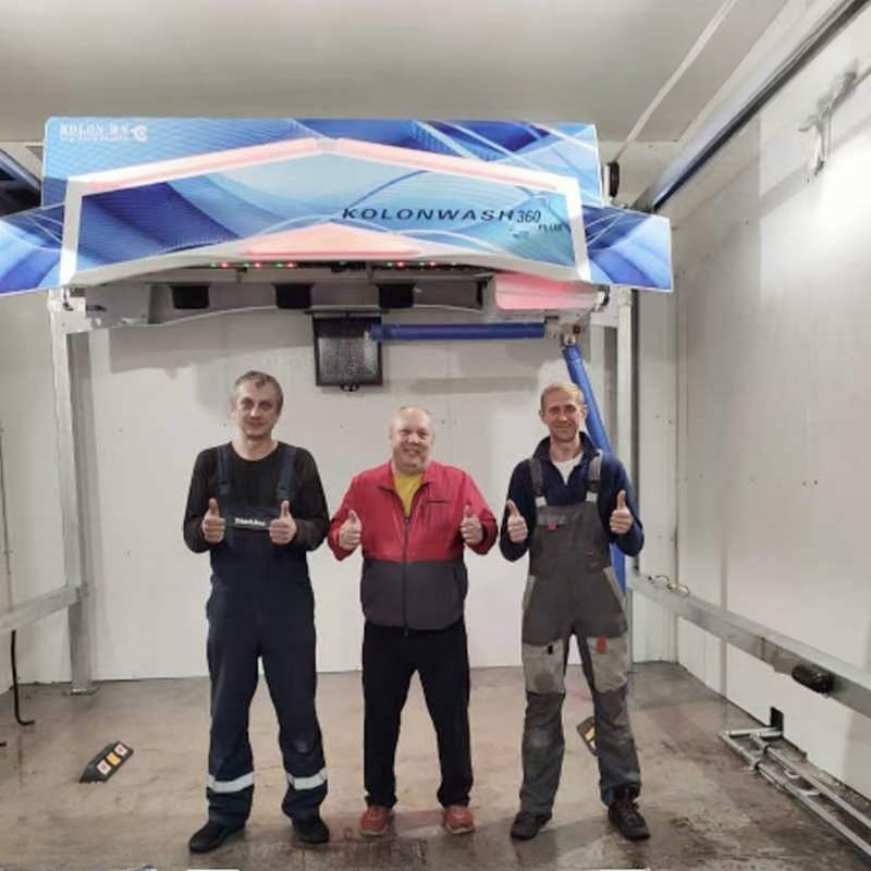 In Taganrog, Russia,the installation and commissioning of the KL-360 car wash machine has been completed.