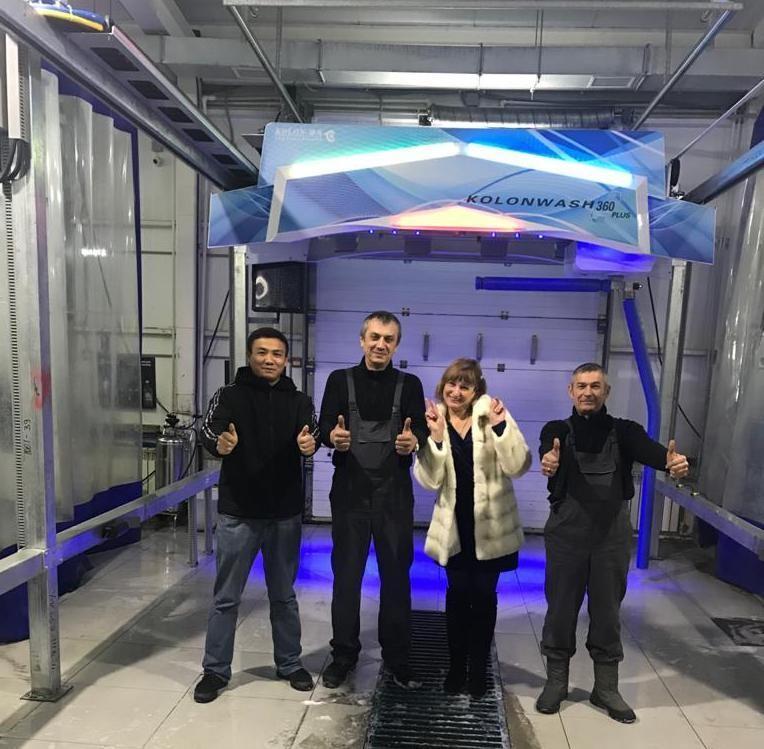 In Novi Ulengoy, Russia,the installation and commissioning of the KL-360 car wash machine has been completed.