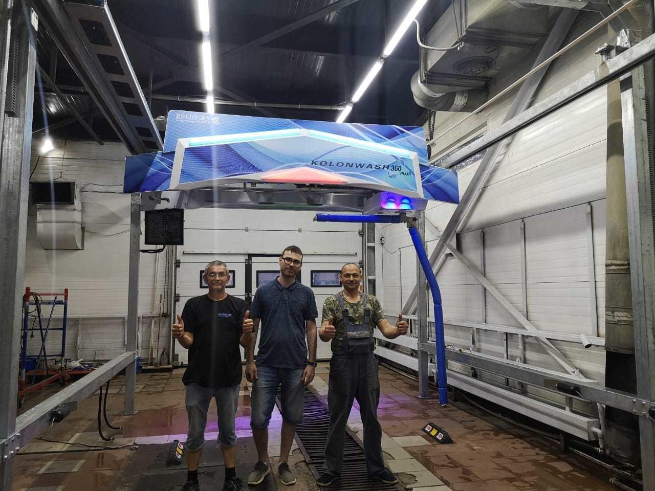 In Izhevsk,Russia,the installation and commissioning of the KL-360 PLUS car wash machine has been completed.