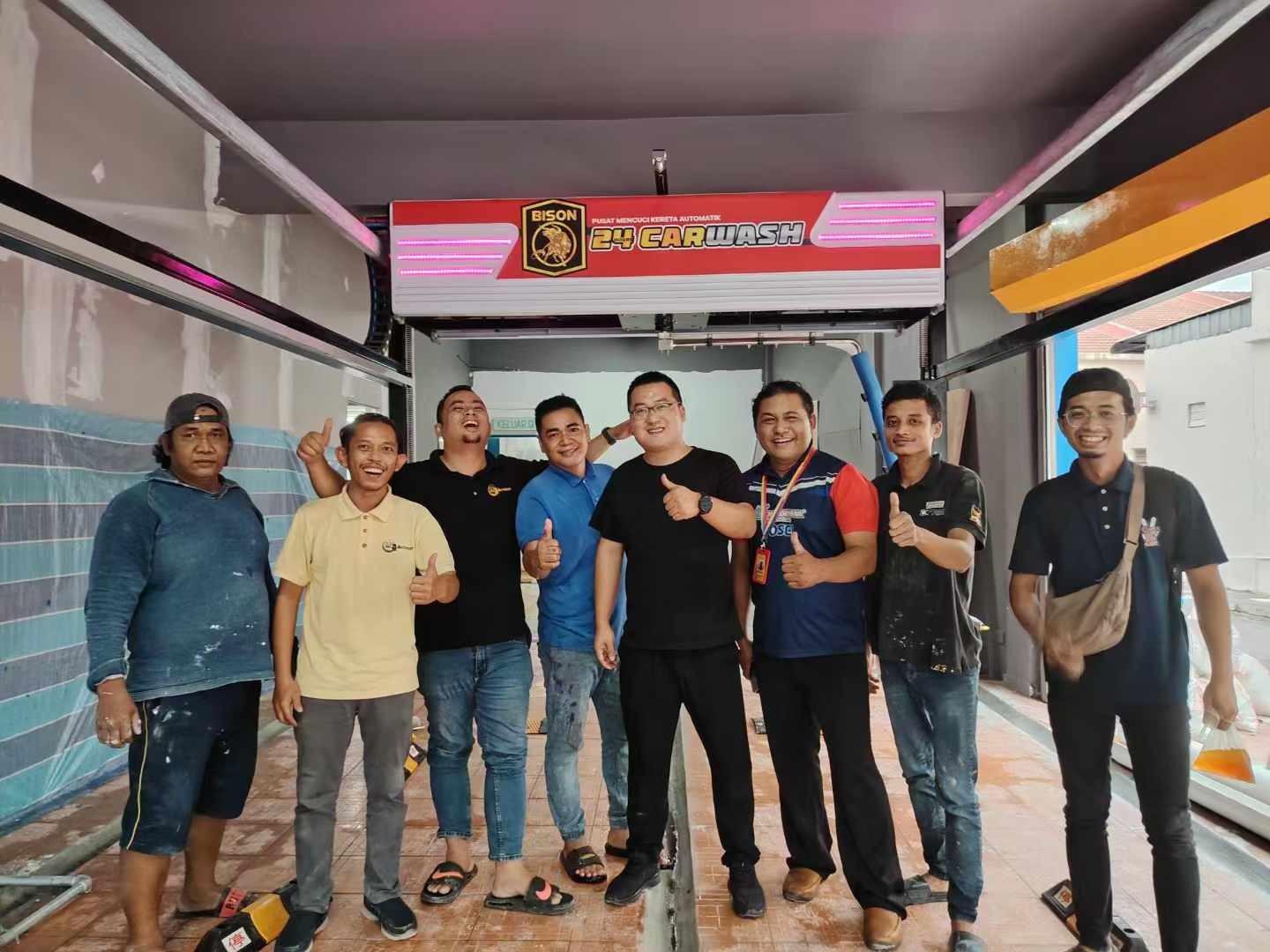 Kolon KL-360 plus touchless car washing machine have been installed completely in Malaysia!