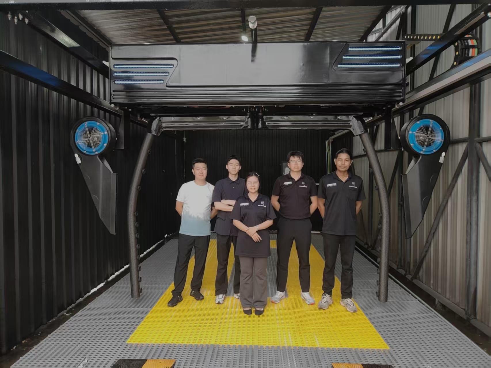 Kolon technician have installed and commissioned car wash machine of model KL360-2 in Thailand !
