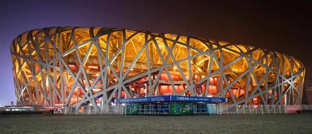 Beijing National Stadium Bird's Nest The shape of the stadium is like a 