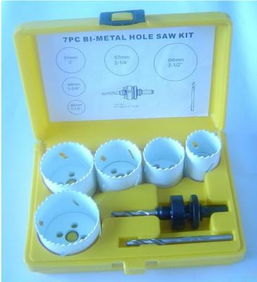 China 1-1/2 In - 2-1/2 In Bi-Metal Hole Saw Assorted Kit 7 Pc for sale