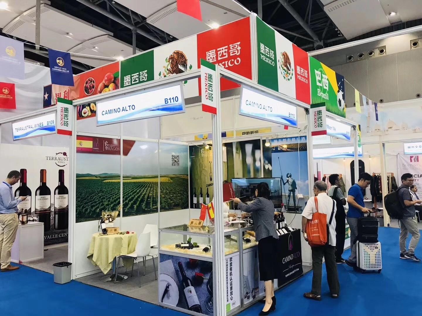 Colorful Parivion Booth Exhibition Booth constructor Builder Aluminum Profiles, Exhibition Booth Materials
