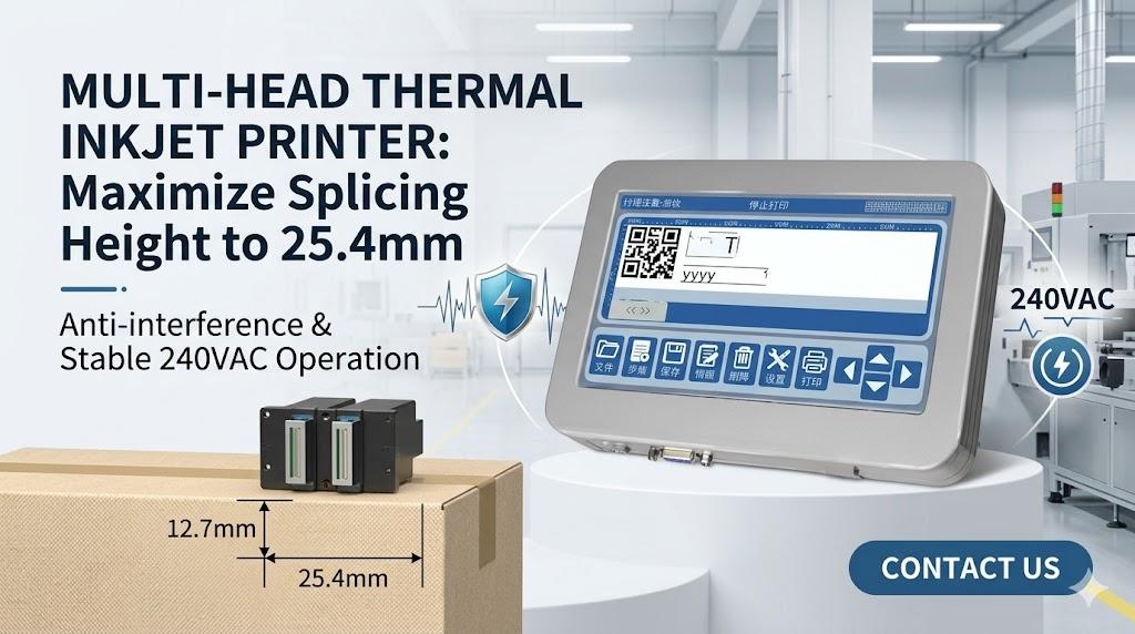Maximizing Inline Coding Efficiency with Dual-Head Thermal Inkjet Printers