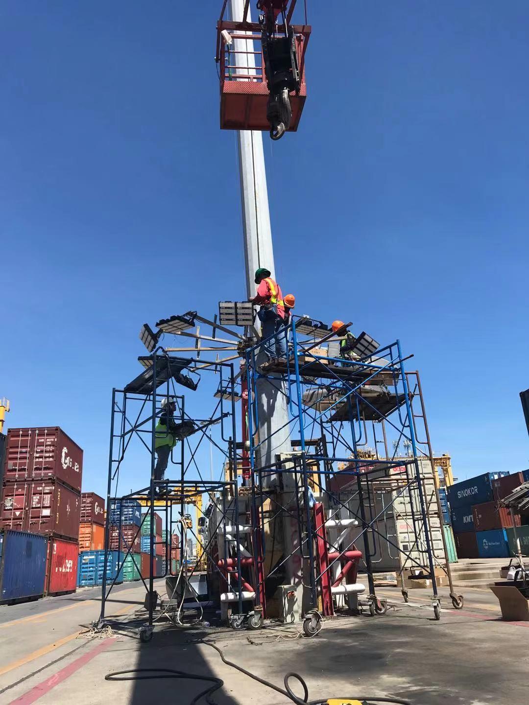 LED Flood Light in the port and Dock