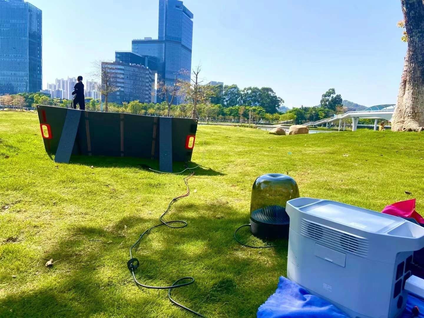 Portable Solar panel generator with new handle foldable solar kit