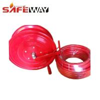 China Manual Fire Hose Reel System with Electrostatic Coating - 25-30M Capacity in 1' and 3/4' Sizes for sale