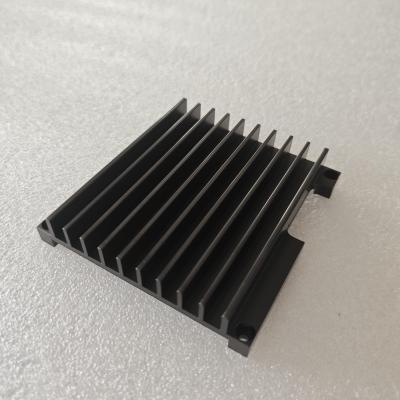 China Extrusion Molding Process Aluminum Heat Sink with Black Anodized Surface and Customizable Dimensions for New Energy Inverter for sale