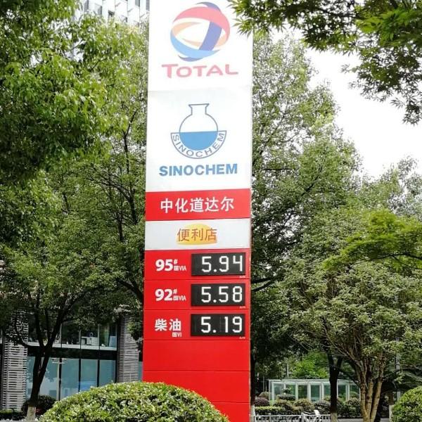 TOTAL LED price sign case