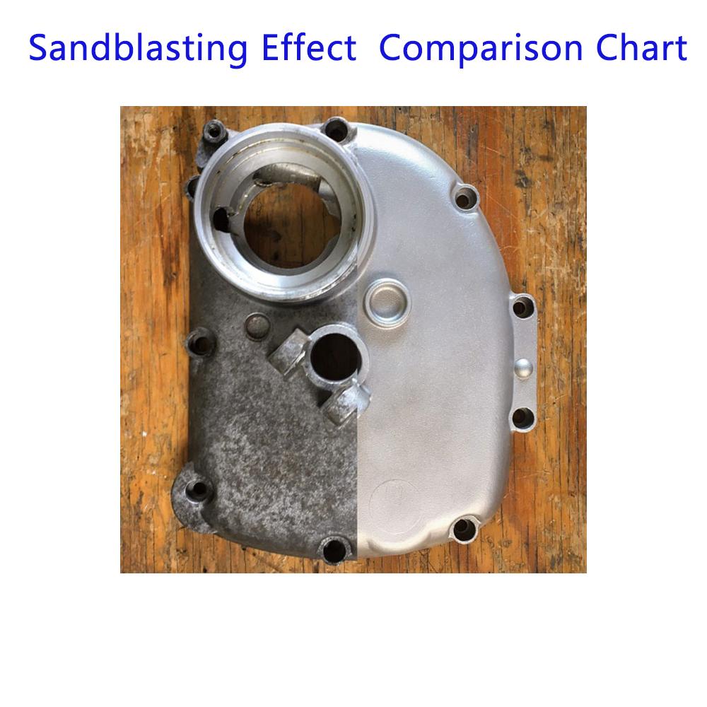 Wet Sandblasting Case :Aluminum Engine Housing Surface Restoration