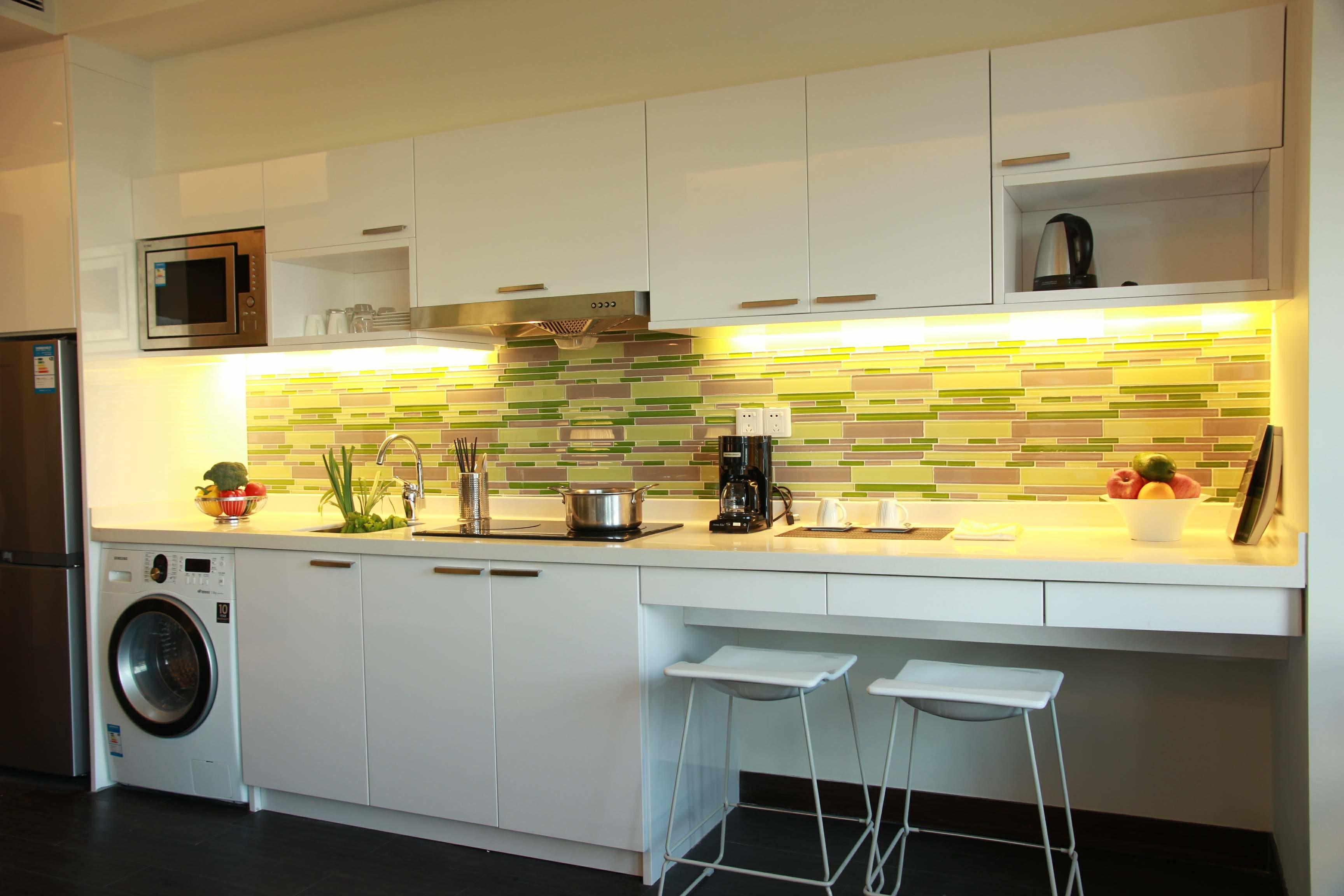 Glossy White Lacquer Kitchen In Zambia