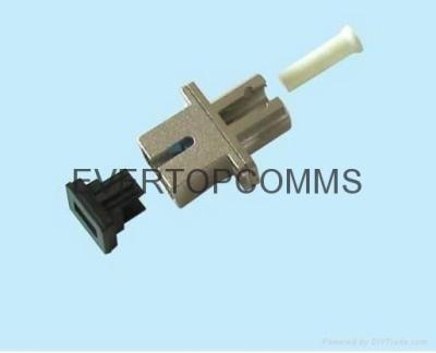 China LC plastic-SC metal Fiber Optic Adapter for sale
