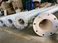 China Wear Resistant Ceramic Pipe Ceramic Lined Pipe With Flanges for sale