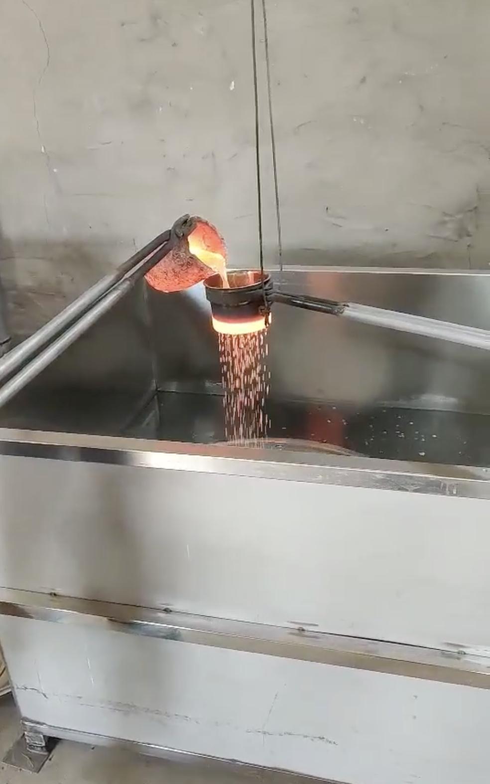 Precision Silver Granulation (Silver Beads Production)