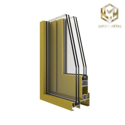 China Lightweight 1.2kg/m Aluminium Door Frame Profile With Eco-Friendly Powder Paint for sale