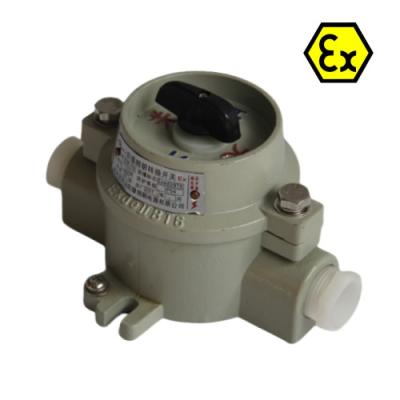 China Surface Mount Explosion Proof Switch featuring Cable Entry G3 4 and Cable Spec 9mm 13mm designed for safe operation in explosive atmospheres for sale