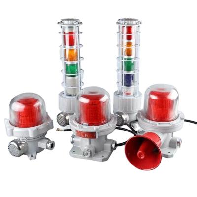 China Standby Current ≤50mA Explosive Atmosphere Warning Signals Featuring Internal Lampshade Red Yellow Blue and Other Color for Hazardous Areas for sale