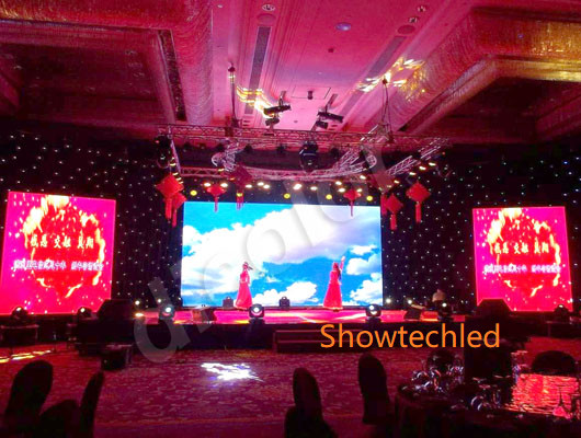 Stage Rental Led Display Case--126sqm P5mm Die-cast Aluminum Box Indoor Led Screen in China