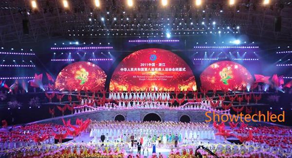 Stage Rental Led Display Case--300sqm P16/P12.5 Stage Variant Full Color Led Screen in China