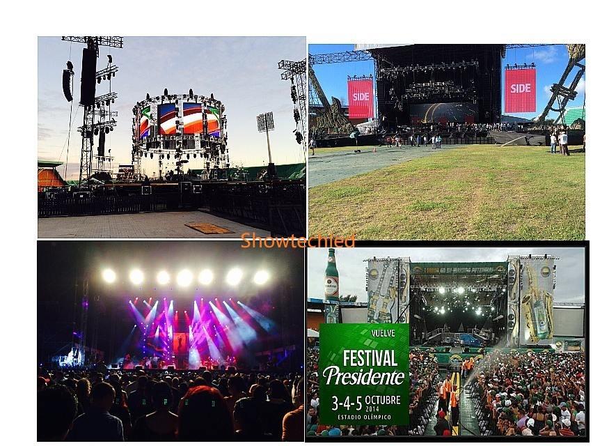 Stage Rental Led Display Case--200sqm P4.8mm Outdoor Led Screen in Argentina