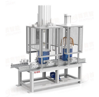 PLC Controlled Volumetric Liquid Up Filling Machinery For 5L Barrel Products Liquid Filling Machine