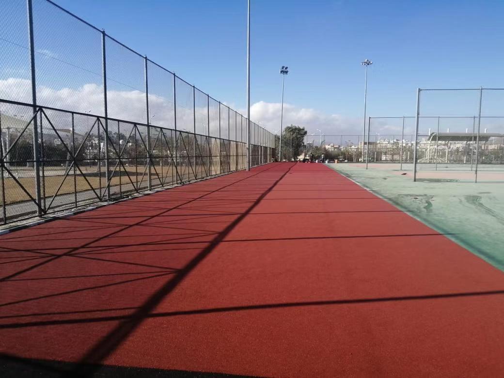 Sports court flooring and running track in Saudi Arabia