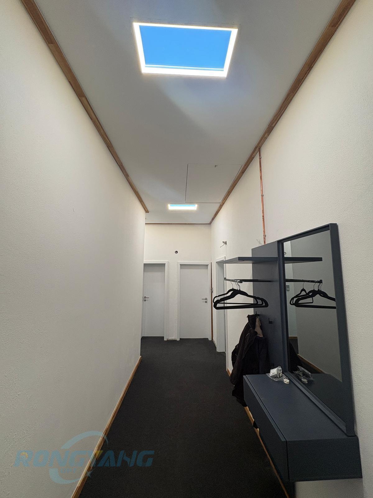 How a Windowless Corridor Was Transformed with Artificial Skylights