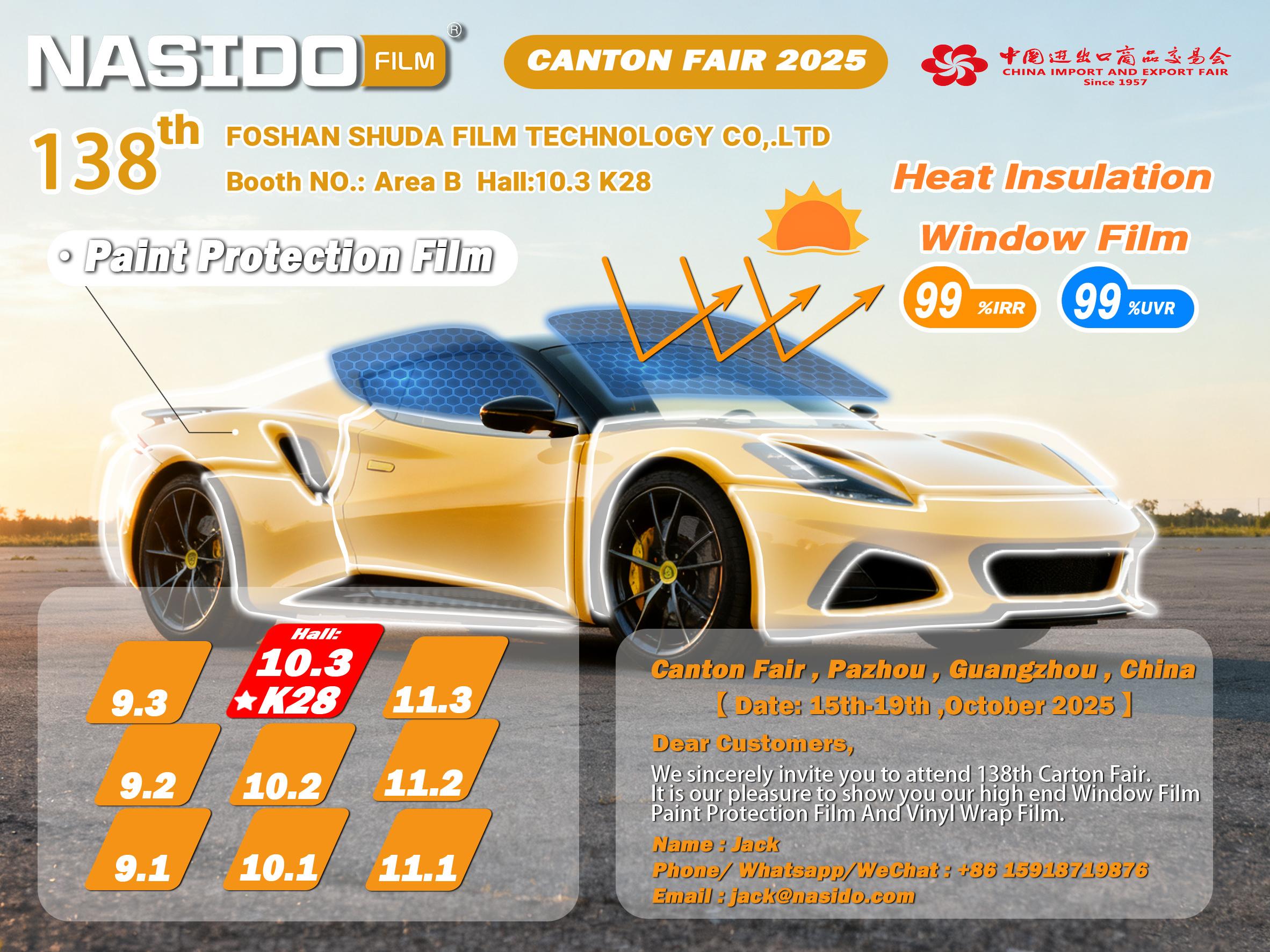 Nasido welcomes all bosses to the Canton Fair for communication and guidance.