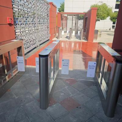 High-Security Swing Barrier Turnstile Installation at Beijing International School — Campus Access Control Case Study