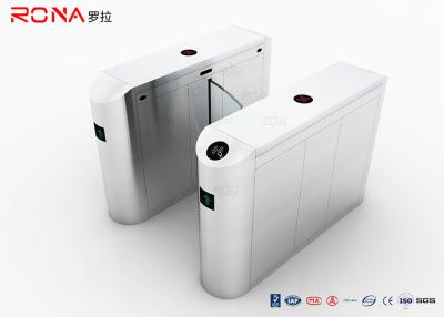 China SUS 304 Waist Height Flap Barrier Gate Turnstile With Rfid Card Access Control Systems for sale