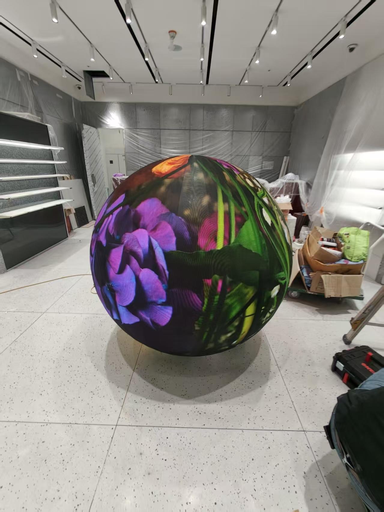 Custom P2.5 Spherical LED Screen for South Korea Airport Project