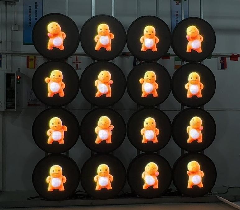 Borderless 600mm Diameter LED Circle Screen for Store Branding