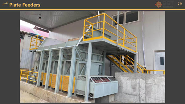 120 tons/h Chain plate box feeder in working