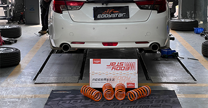 2014 Toyota Mark X 2.5L upgraded with EDDY sport lowering springs, balancing stance, handling and safety